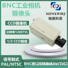 高清1200线彩色BNC工业相机黑白监控机器视觉摄像头CCD数码摄像机