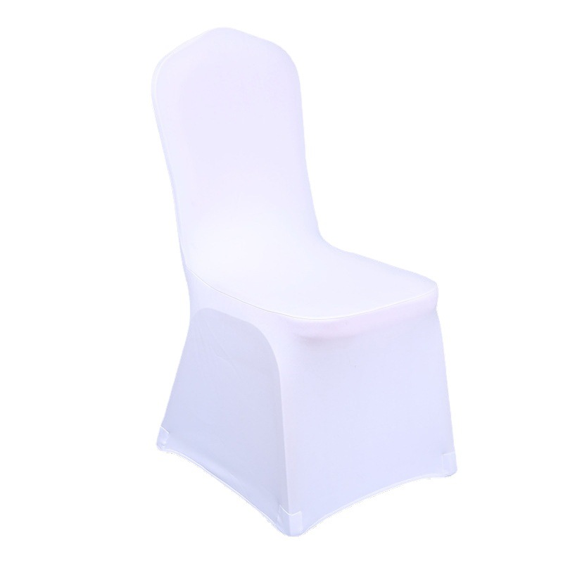 Wholesale Wedding Restaurant Banquet Hotel Chair Cover One-Piece Elastic Seat Cover White All-Inclusive Thickened Chair