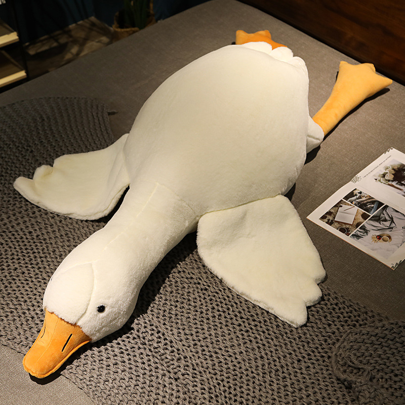 Big White Geese Pillow Internet Celebrity Big Goose Plush Toy Duck Doll Girls' Gifts Ragdoll to Sleep with Cushion Wholesale