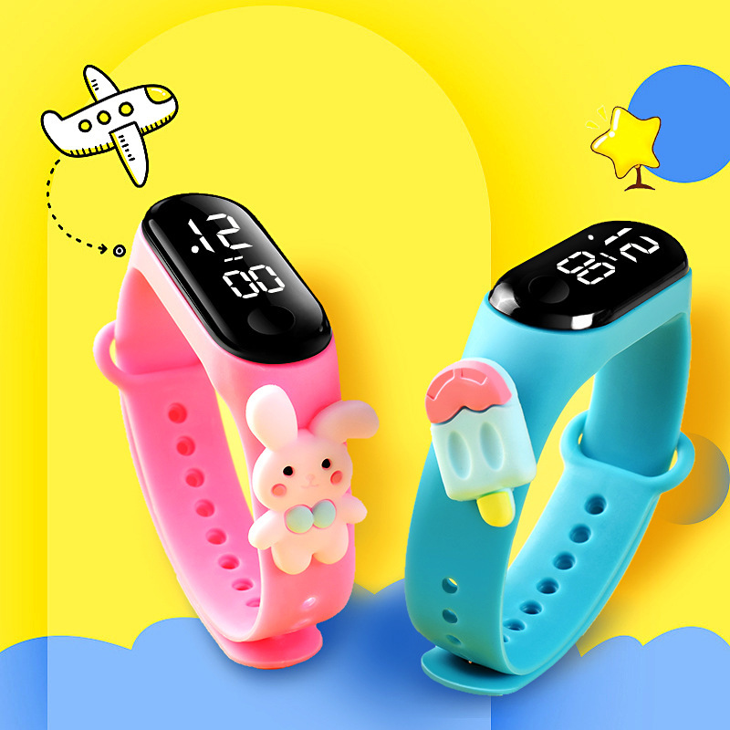 New Children's M 3 Doll LED Electronic Watch M3 Cartoon Bracelet & Watch Student Waterproof Creative Gift Watch