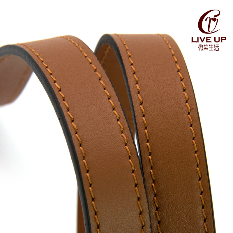 包带箱包配件棕色包带子斜跨肩带老花达芬妮单肩可调节变色皮长带