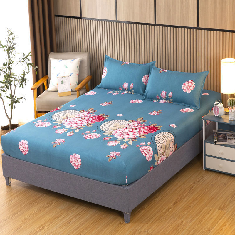 床罩批发床笠床套可机洗席梦思床垫套亲肤磨毛双人床上防尘罩跨境