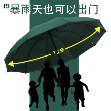 沐硕加大雨伞男折叠商务晴雨两用伞黑胶遮阳防晒太阳伞女学生双人