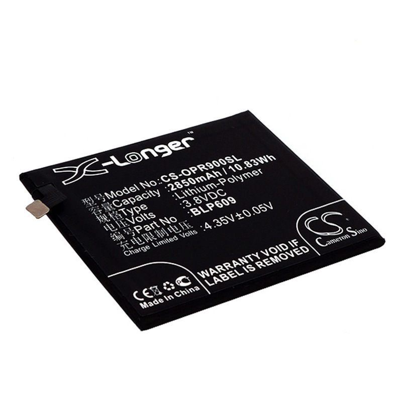 cameronsino适用oppo r9 r9tm快充正品手机电池blp609 2850mah