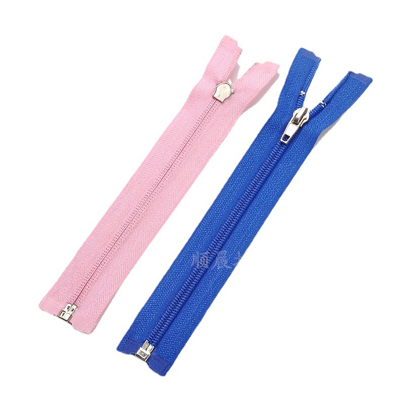 Multi-Color Strip Zipper No. 5 Nylon Open-End Zipper Clothing Home Textile Accessories Automatic Head Open-End Nylon Strip Zipper