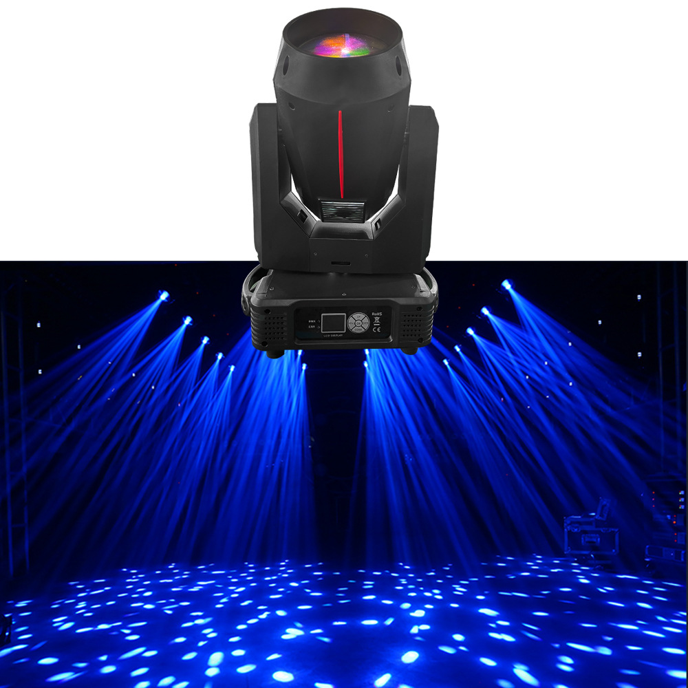 380w光束灯酒吧婚庆宴会图案旋转射灯直播间餐厅摇头灯舞台光束灯