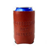 customized Promotion Neoprene PU Cup cover Imprint logo Imitation cowhide bottle cover Neoprene PU Beer cup cover