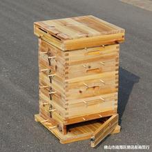 蜜蜂箱中蜂专用土蜂格子蜂箱全套方便查看养蜂标准土养中蜂箱优惠