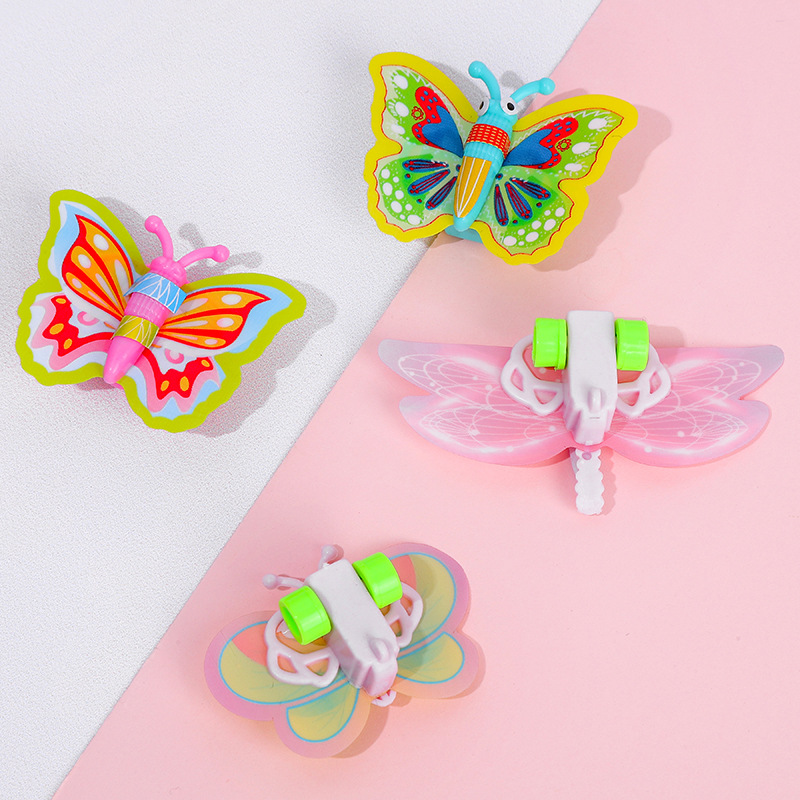 Assembled Mini Dragonfly Butterfly Car Trick Funny Creative New Exotic Kindergarten Children's Small Toys Cross-Border