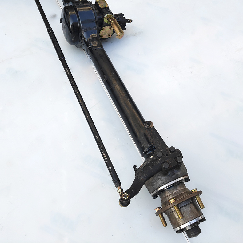 四轮电动车发动机前驱转向 电动车配件前驱转向电磁刹车转向桥