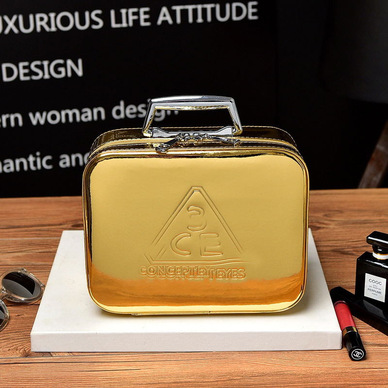 Cosmetic Bag Portable Size Capacity High-End Cosmetic Storage Bags Hard Foreign Trade Export Customized Logo Design