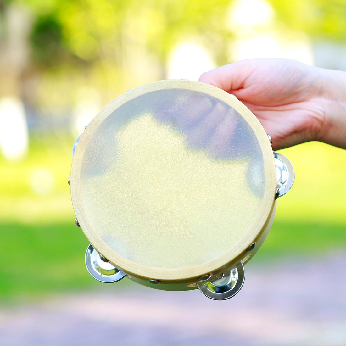 奥尔夫儿童打击乐器钉牛皮铃鼓(6寸 8寸 10寸)舞蹈手拍鼓手鼓