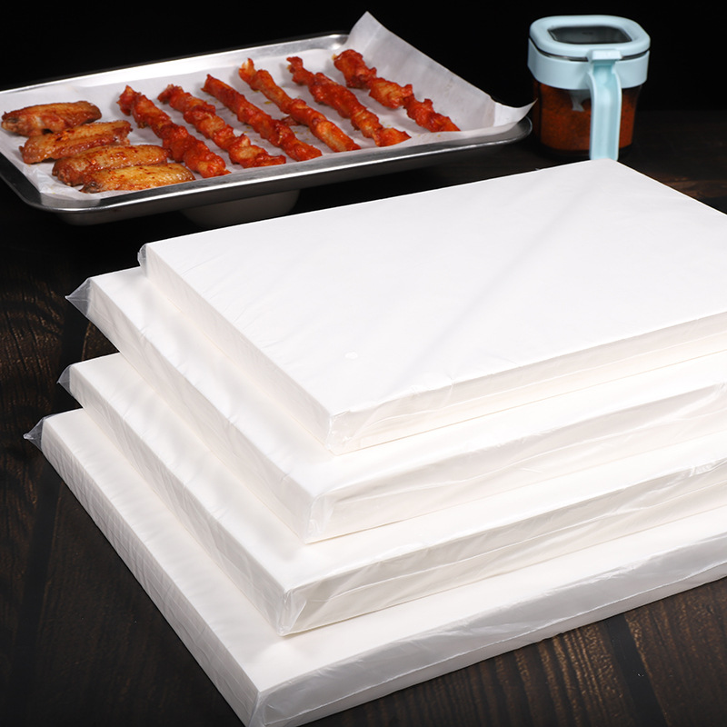 烤肉吸油纸食物专用烤箱硅油纸烤盘纸烘焙家用耐高温长方形烧烤纸