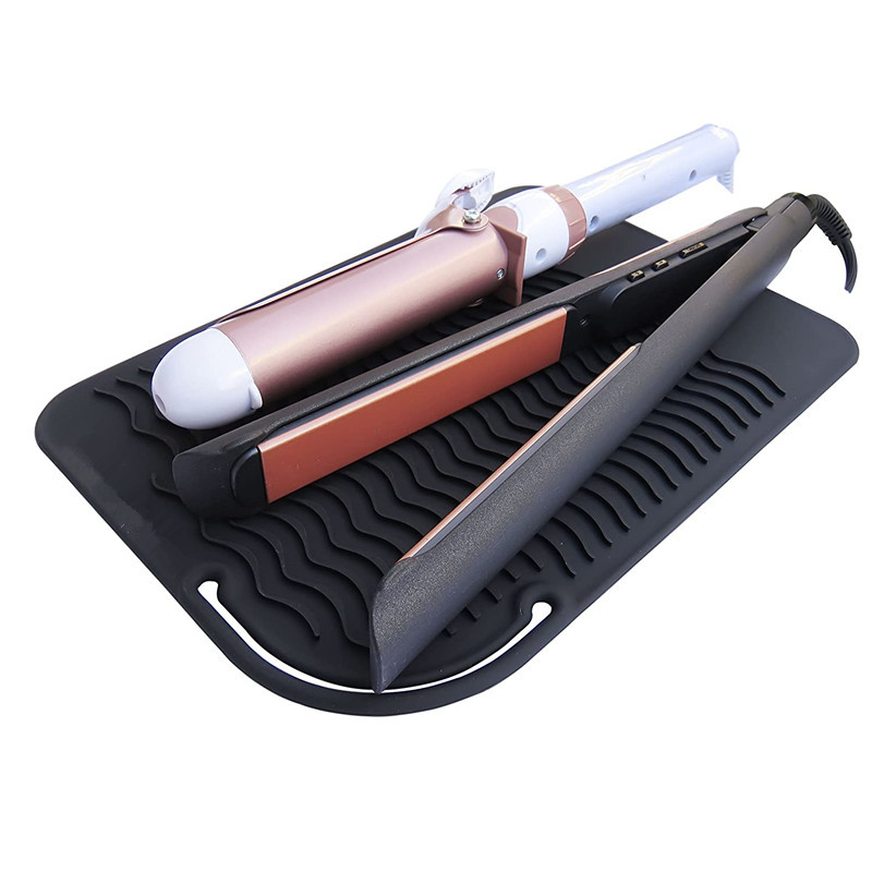 卷发器硅胶隔热垫 卷发棒直发器烫发棒隔热垫 收纳硅胶垫美发工具