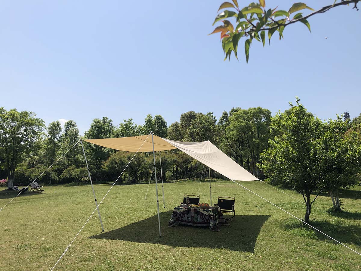 户外天幕帐篷超轻便携天幕布露营防雨防晒遮阳棚烧烤凉棚野餐装备