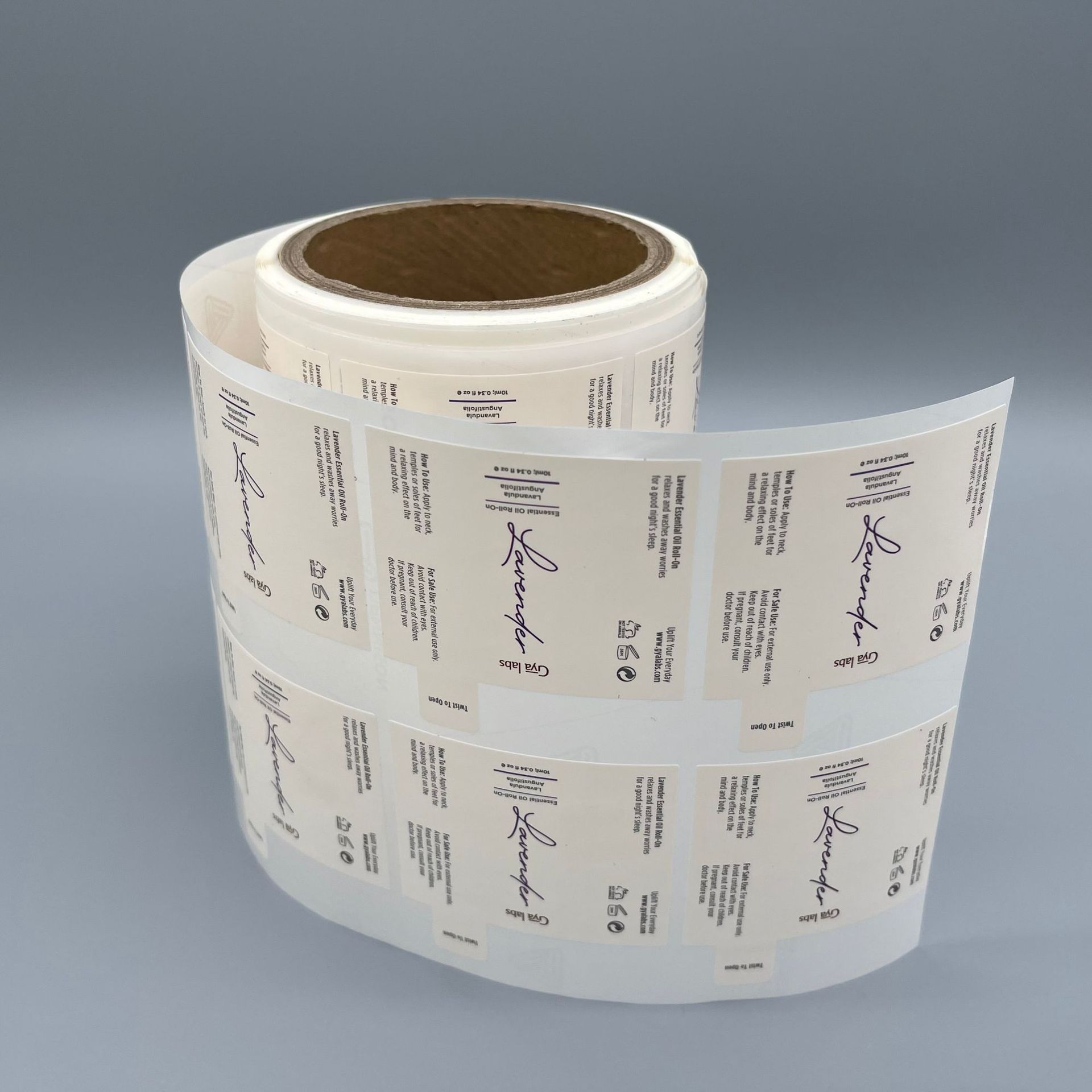 定制卷筒日化不干胶专色印刷烫金透明合成纸pvc塑料标签瓶贴