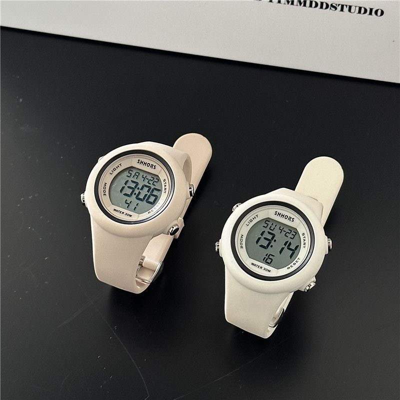 电子表学生款ins风学生党推荐手表女款初高中生夏季简约夜光小型