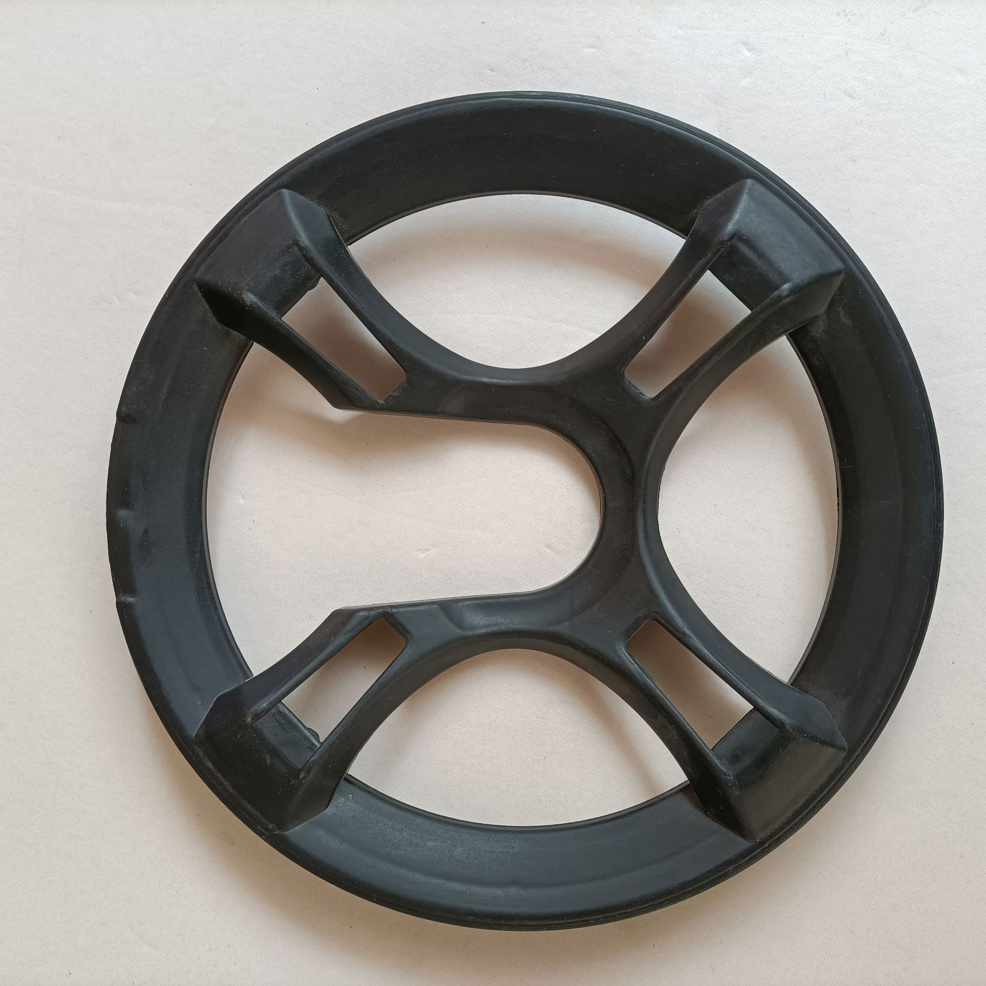 公路山地自行车牙盘护盘罩前防护链盘盖42t齿盘保护罩4孔塑料配件