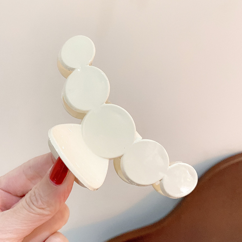 日韩简约亚克力龙骨抓夹后脑勺束发鲨鱼夹子洗澡盘发卡蝴蝶发夹女