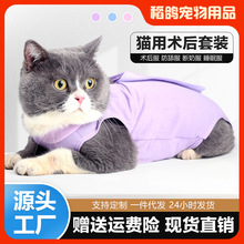 秋季新品猫咪衣服术后防舔绝育服宠物用品防感染防细菌舒适高弹力