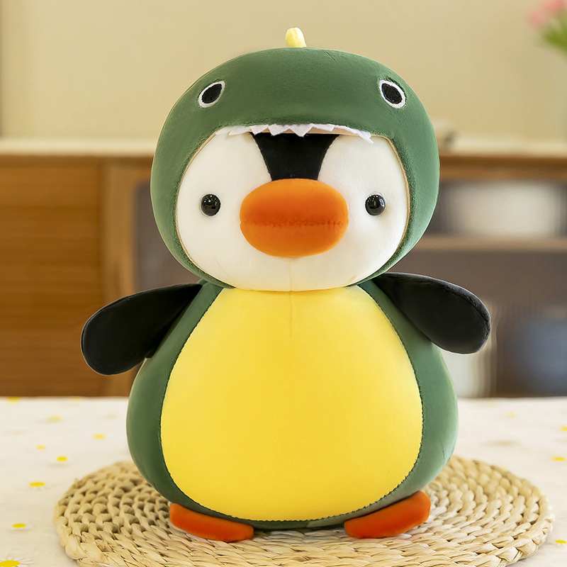 Customized Cross-Dressing Penguin Doll Decompression Toy Four-Sided Elastic Material Cross-Dressing Dinosaur Unicorn