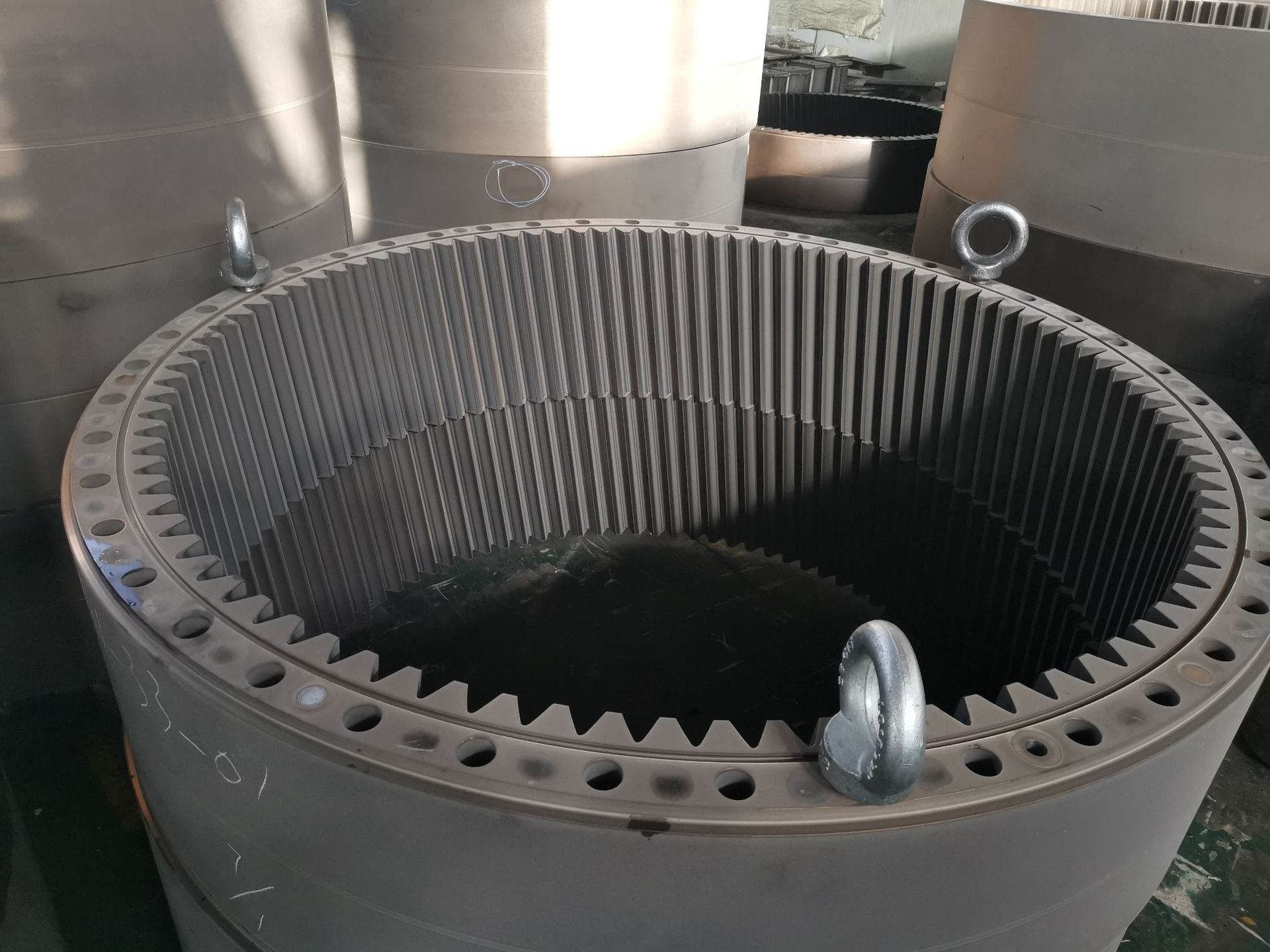 风电齿轮圈锻件加工 风力发电机配件 钢件 大口径齿轮圈厂家