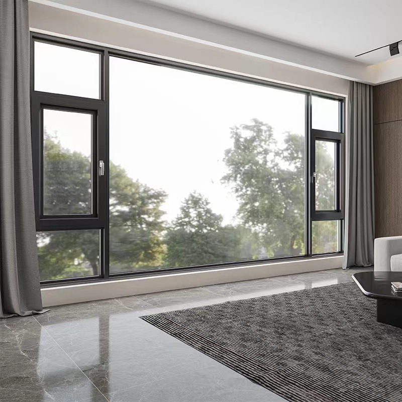 海螺65断桥铝门窗隔音玻璃铝合金平开窗现代简约封阳台窗户定 制