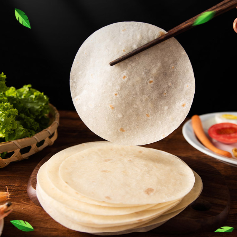 北京烤鸭饼小春饼荷叶饼卷饼皮薄饼皮酒店商用面饼即食冷冻半成品