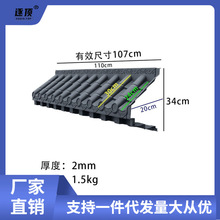 批发大号免架子立体仿古瓦34cm新中式一体塑料窗户装饰屋檐树脂瓦