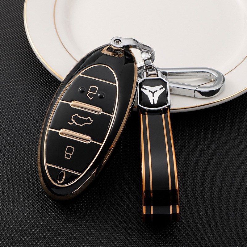 一汽奔腾b70钥匙套21款t77pro壳t55扣t33包t99高档防摔钥匙壳扣男