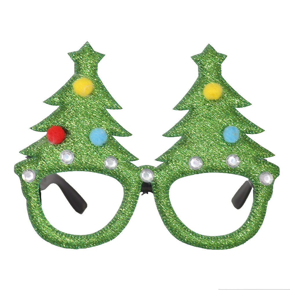 Amazon Christmas Decorations Christmas Glasses Party Decoration Supplies Christmas Products Snowman Antlers Glasses Frame