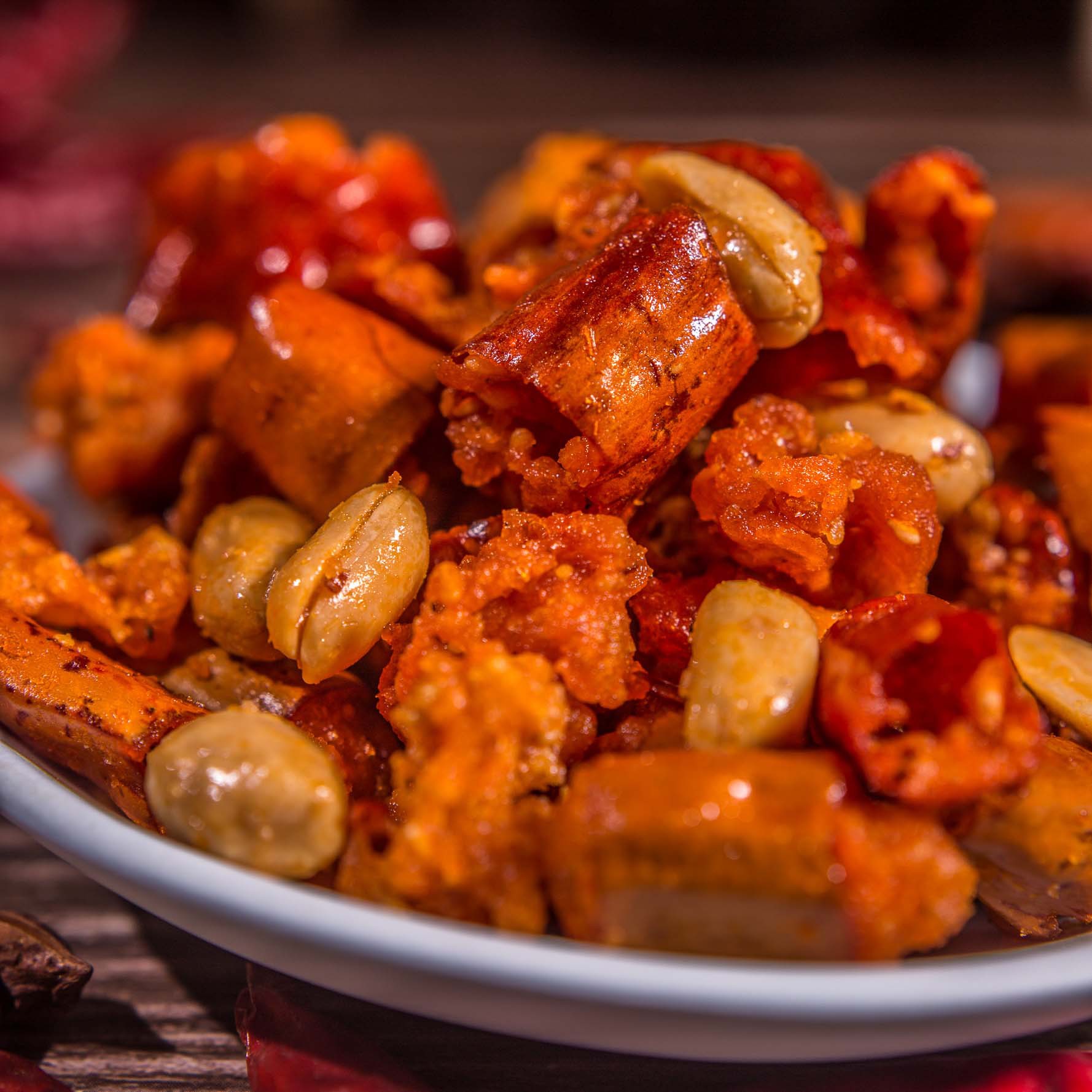 150g*4袋好点儿香辣酥香脆椒麻辣花生油炸干吃辣椒下酒菜花生零食