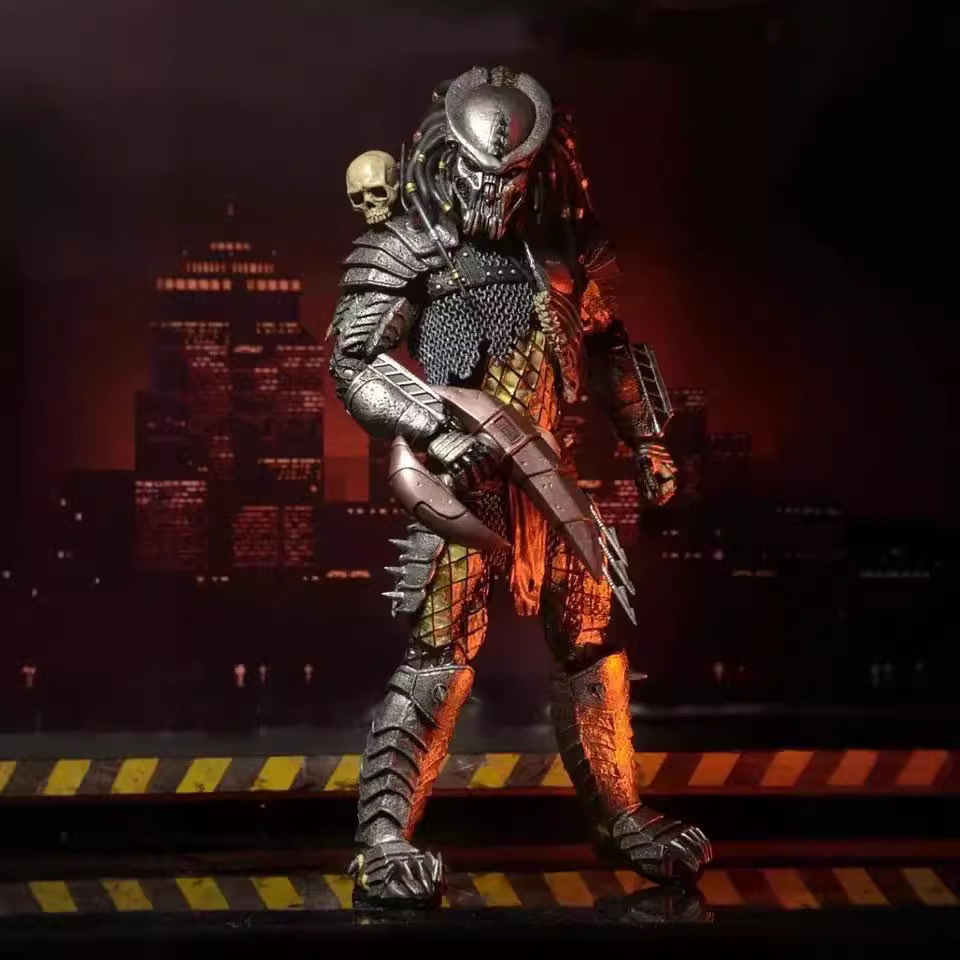 neca 疤面煞星铁血战士 刀疤铁血双头雕豪华版 7寸可动手办模型
