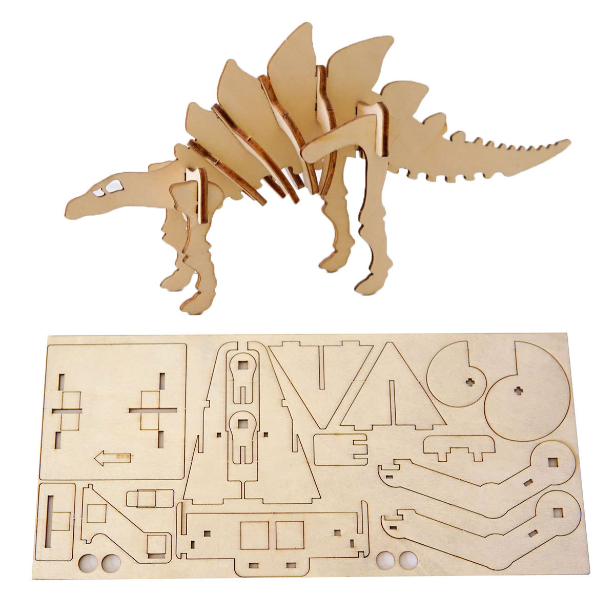 拼图玩具木质立体拼图拼装3d拼图定制款式激光切割木板加工