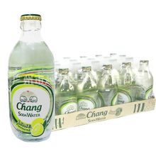 批发 泰国进口chang大象苏打水柠檬味碳酸饮料气泡水325ml