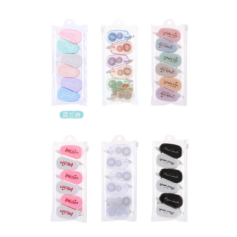 Dongyang Morandi Correction Tape Wholesale Student Mini-Portable 6 Pack Correction Tape Cute Girl Correction Tape