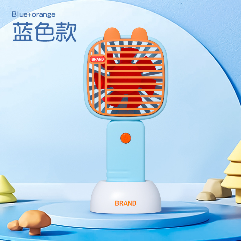 2023 New Small Handheld Fan Rechargeable Mini USB Desktop Fan Student Mute Convenient Portable Fan