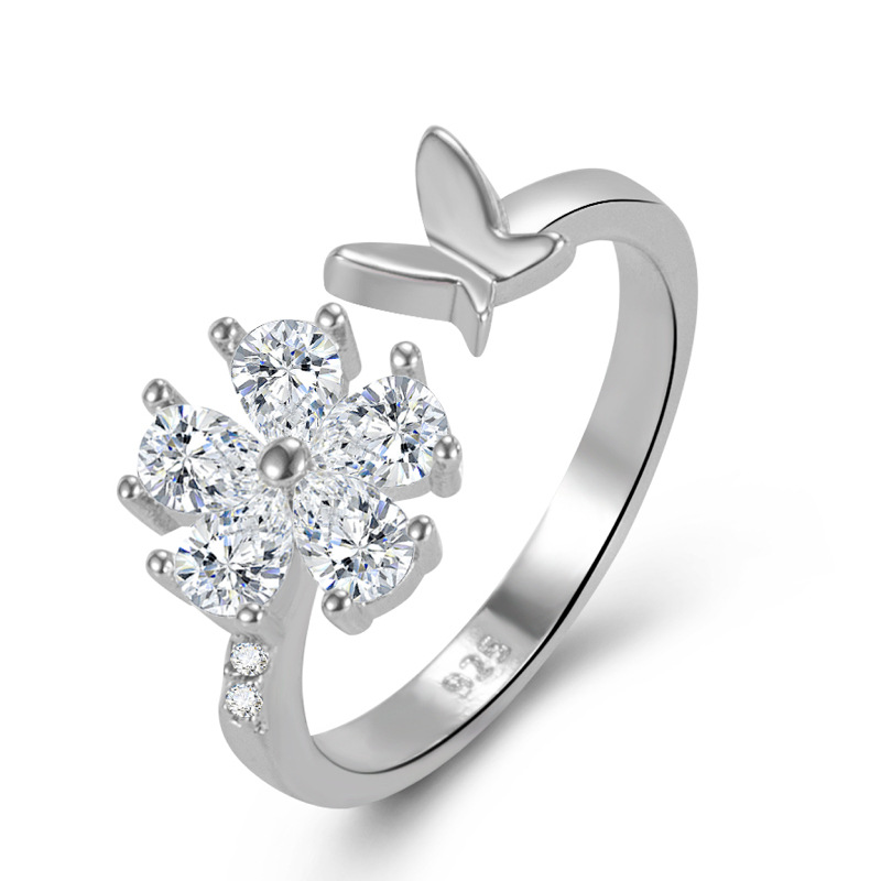 6成交704个相似百瑞兴珠宝18k金蝴蝶结素圈戒