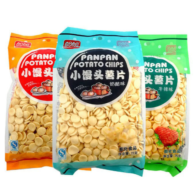 盼盼小馒头薯片70g奶酪牛排番茄虾条薯片膨化小吃休闲办公小零食