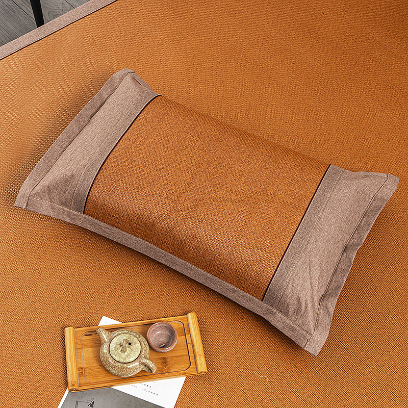 夏天凉藤席枕套大号夏季冰丝冰藤凉席枕套单人枕头套家用枕芯套