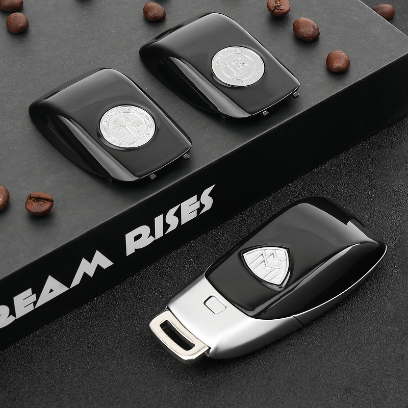 适用于奔驰迈巴赫钥匙壳 新e级c级s级e300l改装amg苹果树钥匙后盖