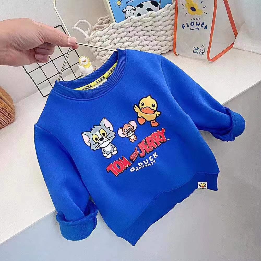 小黄鸭 贝尼与汉娜秋冬 现货品牌尾货折扣批发韩货童装中小童卫衣