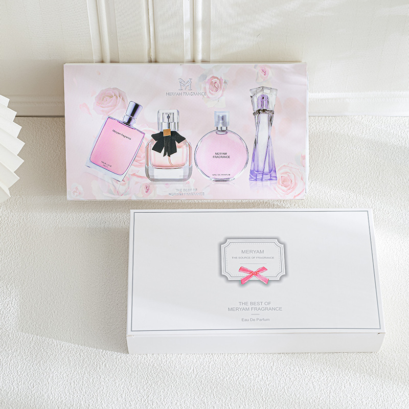 Perfume Kit Women's Four-Piece Set Niche Perfume Women's Long-Lasting Light Perfume Fresh Student Gift Box in Stock Wholesale