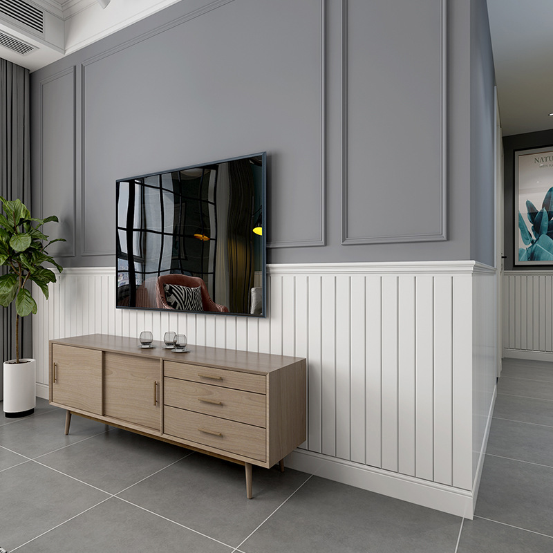 生态木浮雕板阳台吊顶护墙板绿可木墙裙 pvc扣板装饰材料集成墙板