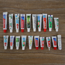 旅行便携一次性牙膏酒店宾馆民宿专用小牙膏两面针中华黑妹牙膏