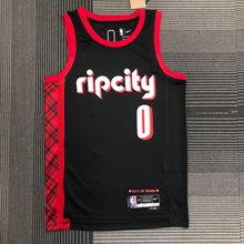 22赛季 开拓者砖石标 城市版 0号 利拉德00号安东尼篮球服NBA球衣