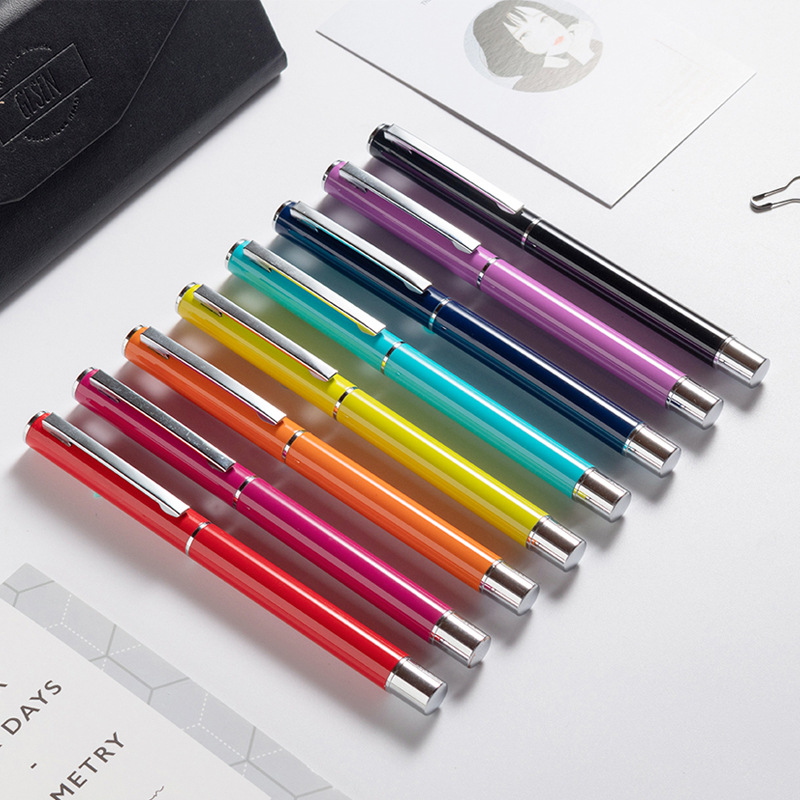 高档金属烤漆中性笔 会议签字笔logo印刷 促销礼品笔刻字印字批发