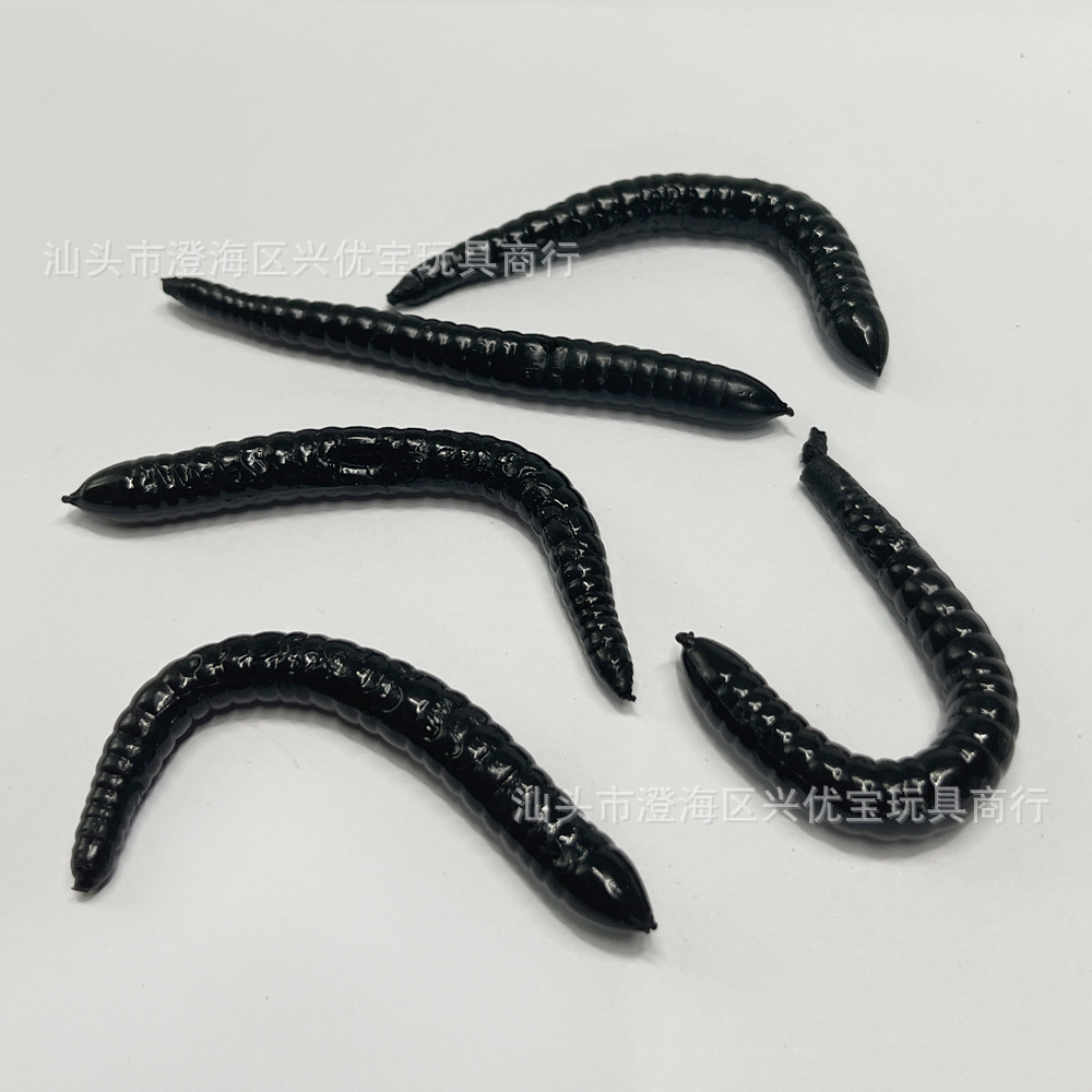 万圣节整人玩具仿真昆虫假蚯蚓tpr软胶粘粘玩具可拉伸蚯蚓假虫子