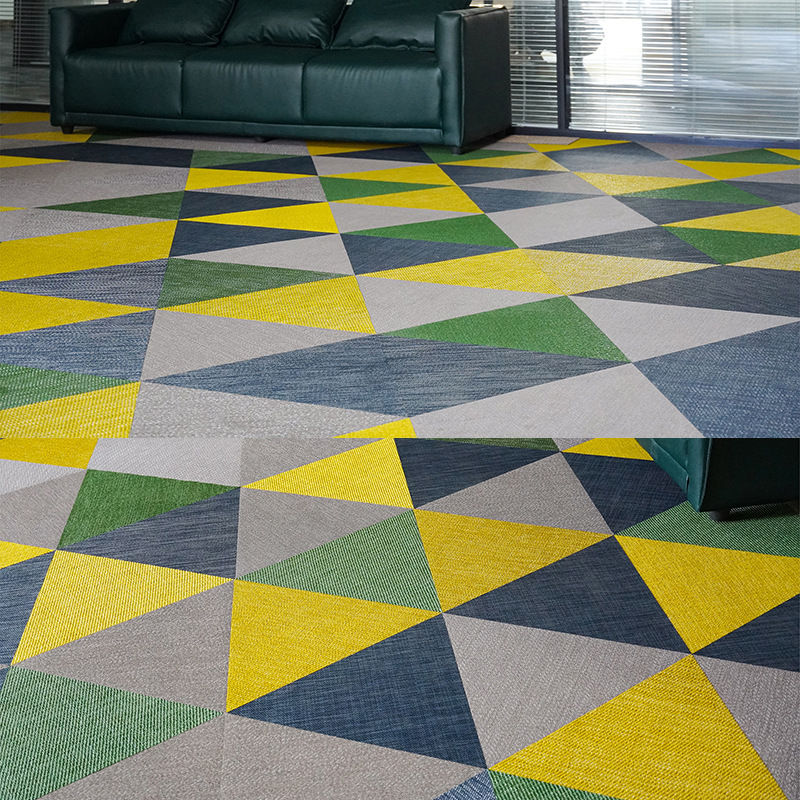 编织纹路地毯diy办公室酒店商用片材卷材仿波龙 编织纹pvc地板