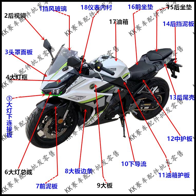 摩托车跑车中